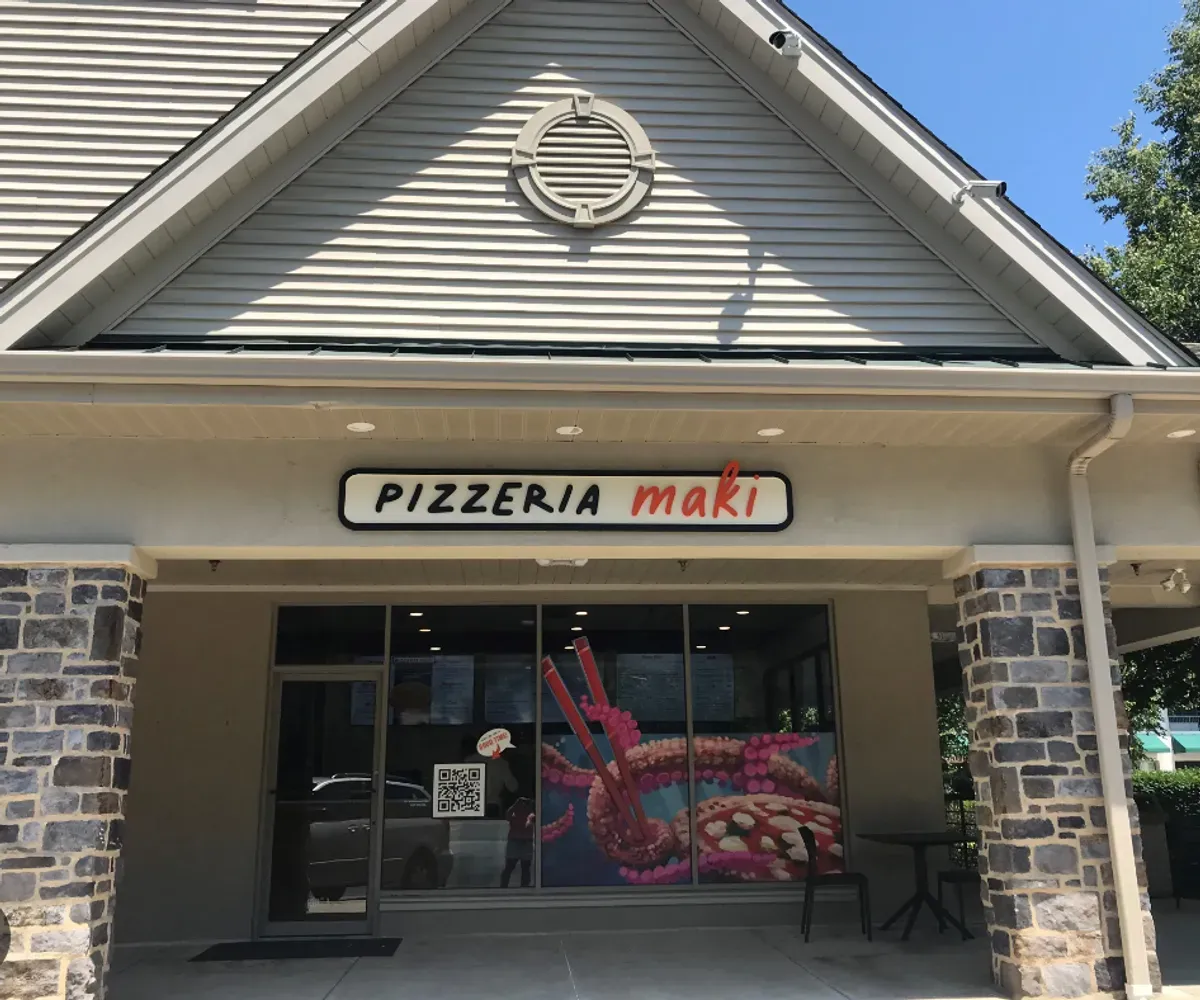 Pizzeria Maki storefront at 4007 Kennett Pike, Wilmington, DE